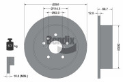 BDS2008 Brzdový kotouč BENDIX Braking