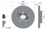 BDS1208 Brzdový kotouč BENDIX Braking