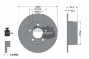 BDS1976 Brzdový kotouč BENDIX Braking