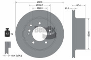 BDS1934 Brzdový kotouč BENDIX Braking