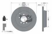 BDS1698 Brzdový kotouč BENDIX Braking