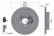 BDS1657 Brzdový kotouč BENDIX Braking
