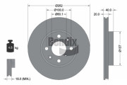 BDS1089 Brzdový kotouč BENDIX Braking
