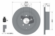 BDS1764 Brzdový kotouč BENDIX Braking