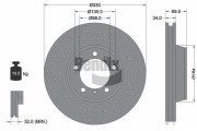 BDS2120LHC Brzdový kotouč BENDIX Braking