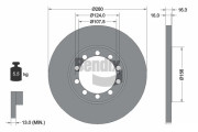 BDS1408 Brzdový kotouč BENDIX Braking