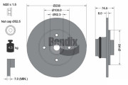 BDS1409 Brzdový kotouč BENDIX Braking