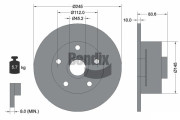 BDS1323 Brzdový kotouč BENDIX Braking