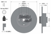 BDS1108 Brzdový kotouč BENDIX Braking