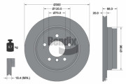 BDS1136 Brzdový kotouč BENDIX Braking