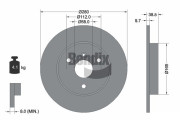 BDS1198 Brzdový kotouč BENDIX Braking
