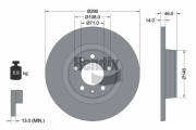 BDS1116 Brzdový kotouč BENDIX Braking
