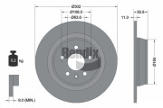 BDS1080 Brzdový kotouč BENDIX Braking