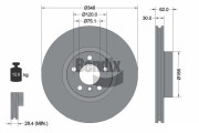 BDS1243HC Brzdový kotouč BENDIX Braking