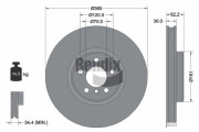BDS1832HC Brzdový kotouč BENDIX Braking