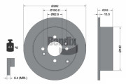 BDS1296 Brzdový kotouč BENDIX Braking