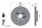 BDS1206HC Brzdový kotouč BENDIX Braking
