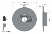 BDS1202 Brzdový kotouč BENDIX Braking
