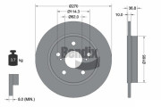 BDS1126 Brzdový kotouč BENDIX Braking