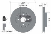 BDS1065 Brzdový kotouč BENDIX Braking