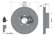 BDS1303HC Brzdový kotouč BENDIX Braking