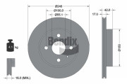 BDS1858 Brzdový kotouč BENDIX Braking