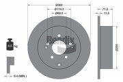 BDS1812 Brzdový kotouč BENDIX Braking