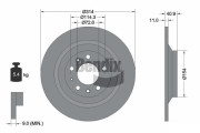 BDS2233 Brzdový kotouč BENDIX Braking