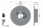 BDS1457 Brzdový kotouč BENDIX Braking