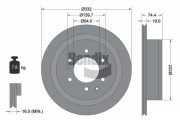 BDS1774 Brzdový kotouč BENDIX Braking
