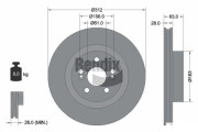 BDS2055 Brzdový kotouč BENDIX Braking