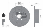 BDS1845 Brzdový kotouč BENDIX Braking