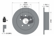 BDS1909 Brzdový kotouč BENDIX Braking