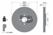 BDS1082 Brzdový kotouč BENDIX Braking