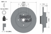 BDS1058 Brzdový kotouč BENDIX Braking