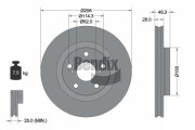 BDS1128 Brzdový kotouč BENDIX Braking