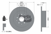 BDS2022 Brzdový kotouč BENDIX Braking