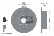 BDS1807 Brzdový kotouč BENDIX Braking