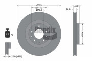 BDS1972 Brzdový kotouč BENDIX Braking