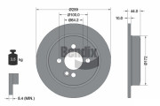 BDS1077 Brzdový kotouč BENDIX Braking