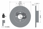 BDS1036 Brzdový kotouč BENDIX Braking