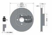 BDS2130 Brzdový kotouč BENDIX Braking