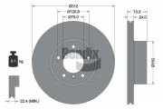 BDS1084HC Brzdový kotouč BENDIX Braking