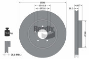 BDS1728HC Brzdový kotouč BENDIX Braking