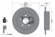 BDS1821 Brzdový kotouč BENDIX Braking