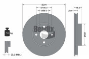 BDS2087 Brzdový kotouč BENDIX Braking