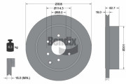 BDS1804 Brzdový kotouč BENDIX Braking