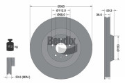 BDS2062 Brzdový kotouč BENDIX Braking