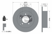 BDS1816 Brzdový kotouč BENDIX Braking