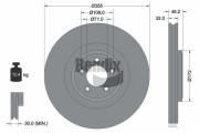 BDS1703HC Brzdový kotouč BENDIX Braking